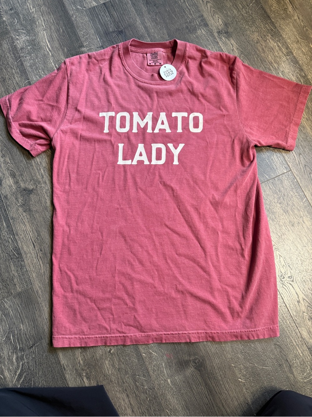Tomato Lady Graphic Tee - red